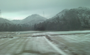 関ヶ原雪景色